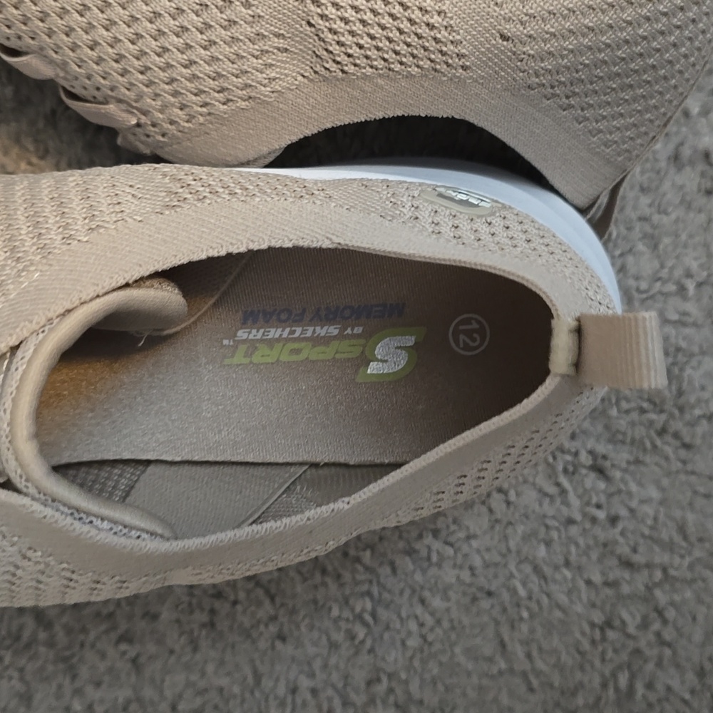 Skechers Light Tan Knit Sneakers - Picture 3 of 3